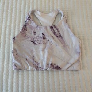 GAP White GapFit Sports Bra